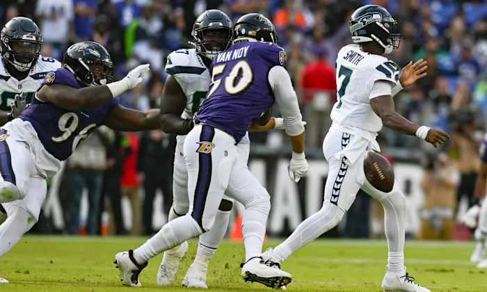The Seattle offense only converted one third down against the Ravens.